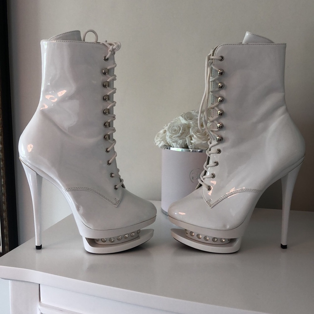 PLEASER  Women's Pleaser Blondie R-1020 Heeled Ankle Bootie